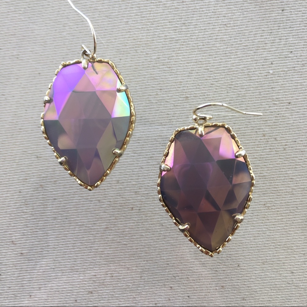 VGUC Kendra Scott Iridescent Agate Corley Earrings